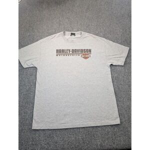 Harley-Davidson Shirt Mens XL Gray Arrowhead Peoria AZ Eagle Graphic Made USA